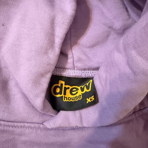 Drew House Lavender Hoodie with Yellow Logo - Picture 2 of 2